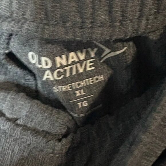 Old Navy Men's size XL Charcoal track pant Joggers, stretchy waist, pockets - Picture 3 of 7